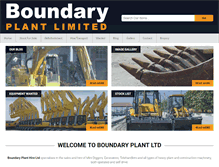 Tablet Screenshot of boundaryplant.co.uk